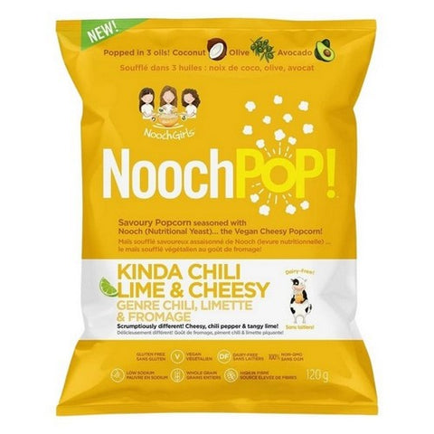 NoochPOP, NoochPOP Kinda Chili Lime & Cheesy, 120 Grams (Case Of 12)