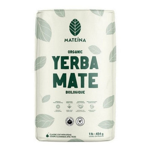 Mateina, Organic Yerba Mate Loose Leaf Classic Cut With Stems, 454 Grams (Case Of 10)