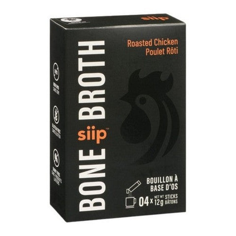 SIIP, Bone Broth Chicken Dairy-Free, 4 X 12 Grams (Case Of 12)