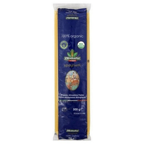 Bioitalia, Organic Spaghetti Durum Semolina, 500 Grams (Case Of 24)