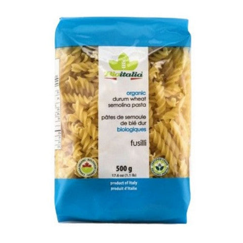 Bioitalia, Organic Fusilli Durum Semolina, 500 Grams (Case Of 12)