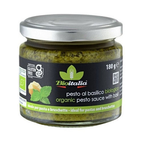Bioitalia, Organic Pesto Ready-To-Use, 160 Ml (Case Of 12)