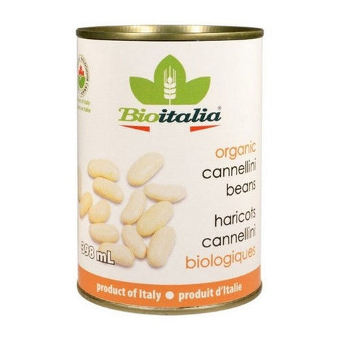 Bioitalia, Organic Cannellini Beans, 398 Ml (Case Of 12)