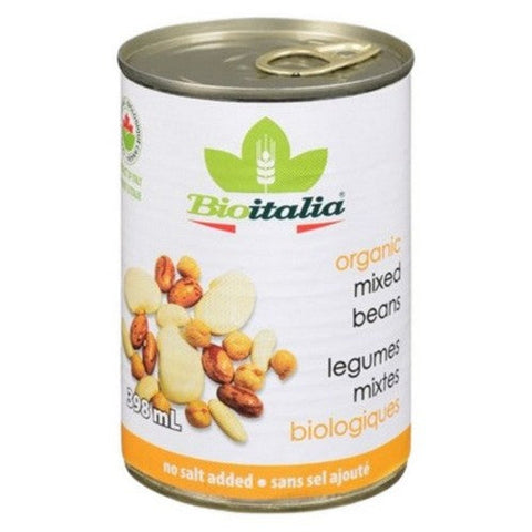 Bioitalia, Organic Mixed Beans No Salt Added, 398 Ml (Case Of 12)