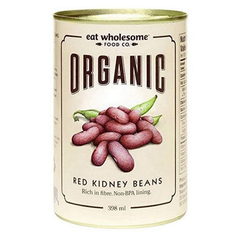 Eat Wholesome, Organic Red Kidney Beans, 398 Ml (Case Of 12)