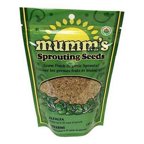 Mumms, Organic Alfalfa, 125 Grams (Case Of 12)