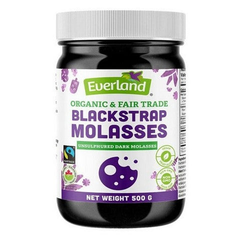 Everland, Organic Blackstrap Molasses, 500 Grams (Case Of 12)
