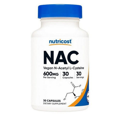 Nutricost, N-Acetyl L-Cysteine Capsules, 600 Mg, 30 Count