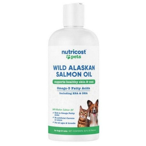 Nutricost, Nutricost Pet Alaskan Salmon Oil Liquid, 32 Oz