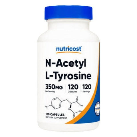 Nutricost, N-Acetyl L-Tyrosine Capsules, 350 Mg, 120 Count