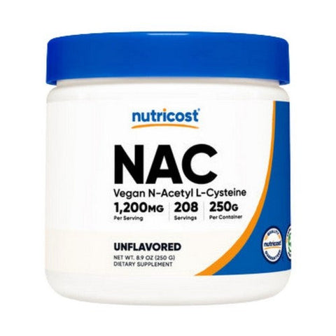 Nutricost, N-Acetyl L-Cysteine Powder Vegan, 250 Grams