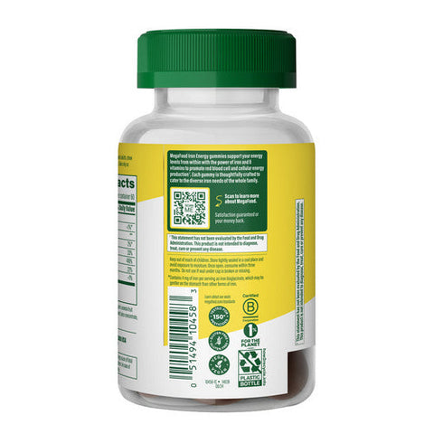Iron Energy Gummies 60 Count by MegaFood