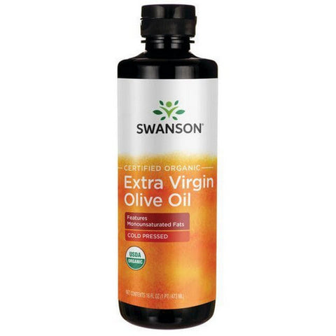 Organic Extra Virgin Olive Oil Cold Pressed 16 Oz by Swanson Vitamins