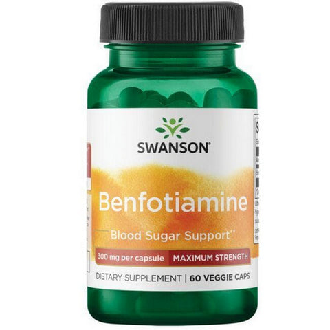 Benfotiamine Maximum Strength 60 Veg Caps by Swanson Vitamins