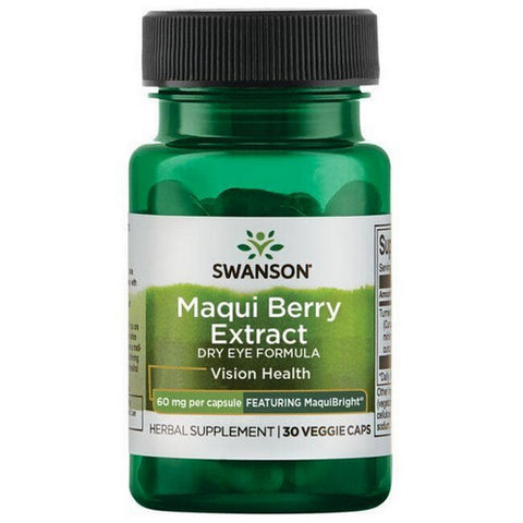 Maqui Berry Extract Dry Eye Formula Featuring MaquiBright 30 Veg Caps by Swanson Vitamins