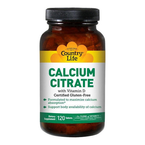 Country Life, Calcium Citrate with D & Bioperine, 120 Tabs