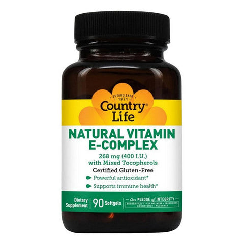 Country Life, Vitamin E Complex 400IU, 90 Sftgls