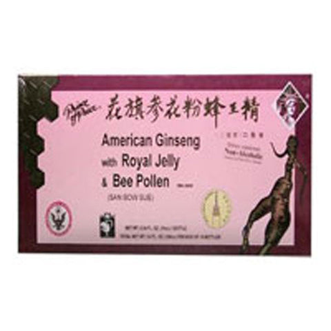 Prince Of Peace, American Ginseng, Royal Jelly With Bee Pollen, 10x10 Cc