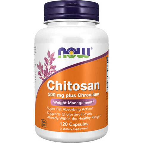 Now Foods, Chitosan plus Chromium, 500 mg, 120 Caps