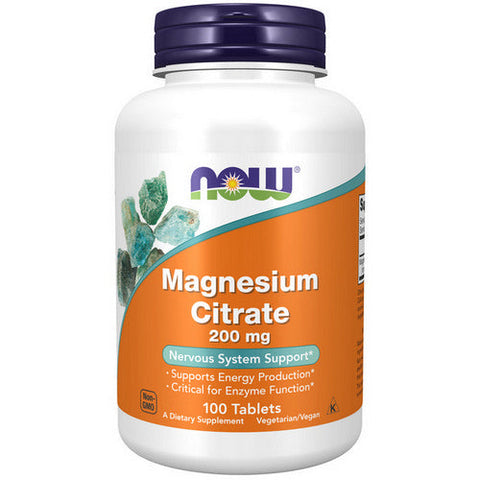Now Foods, Magnesium Citrate, 200 mg, 100 Tabs
