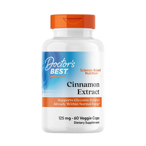 Doctors Best, Cinnamon Extract Cinnulin PF, 60 Veggie Caps