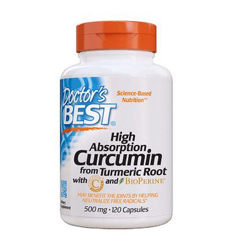Doctors Best, High Absorption Curcumin, 120 Veggie Caps