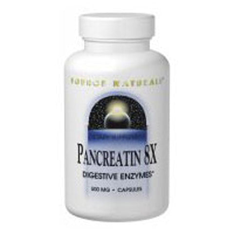Source Naturals, Pancreatin 8x Capsules, 100 Caps