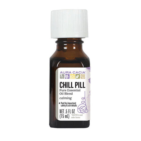 Aura Cacia, Essential Solutions Oil, Chill Pill 0.5 Oz