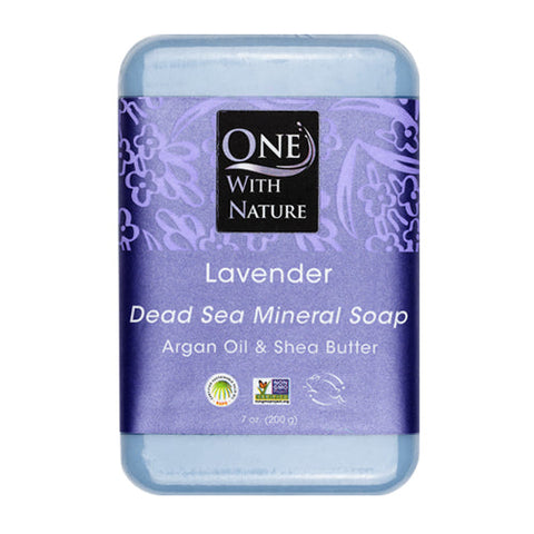 One with Nature, Dead Sea Bar Soap, 7 Oz, Lavender