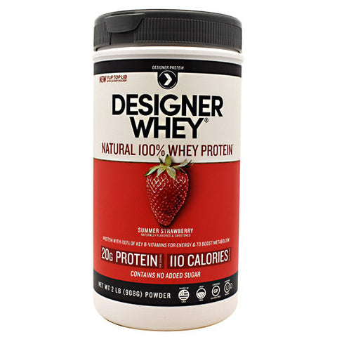 Designer Whey Protein Strawberry 2.1 Lb