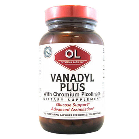 Olympian Labs, Vanadyl Plus, 10mg, with Chromium 100 caps