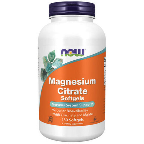 Now Foods, Magnesium Citrate, 180 softgels