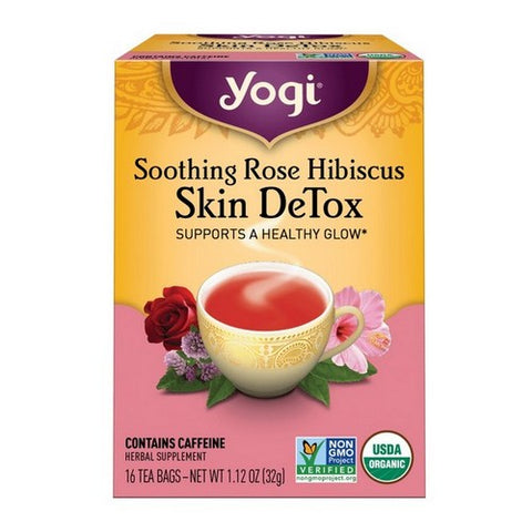 Yogi, Soothing Rose Hibiscus Skin Detox, 16 Bags