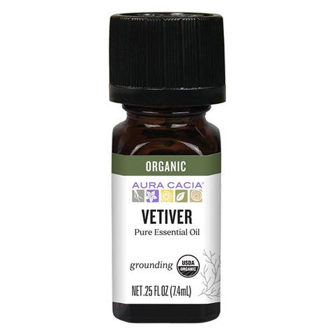 Aura Cacia, Essential Oil Vetiver, Veviter 0.25 oz