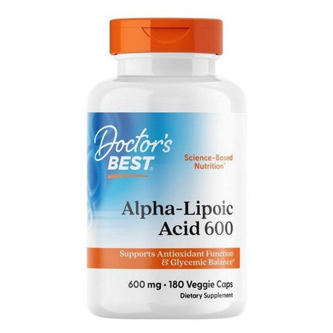 Doctors Best, Alpha Lipoic Acid, 600 Mg, 180 Veggie Caps
