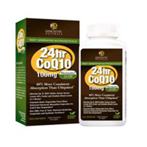 Genceutic Naturals, Nano CoQ10 24 Hour, 100 mg, 60vcaps