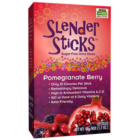 Now Foods, Sugar Free Drink Sticks, Pomegranate Berry 12 sticks, 1.7 oz