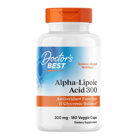 Doctors Best, Alpha-Lipoic Acid, 300 mg, 180 Veggie Caps