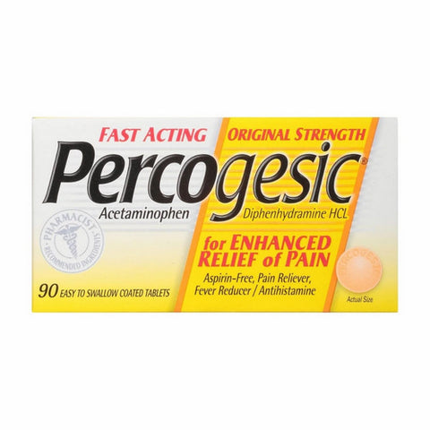 Percogesic, Aspirin Free Fever Reducer & Pain Releiver, Count of 1