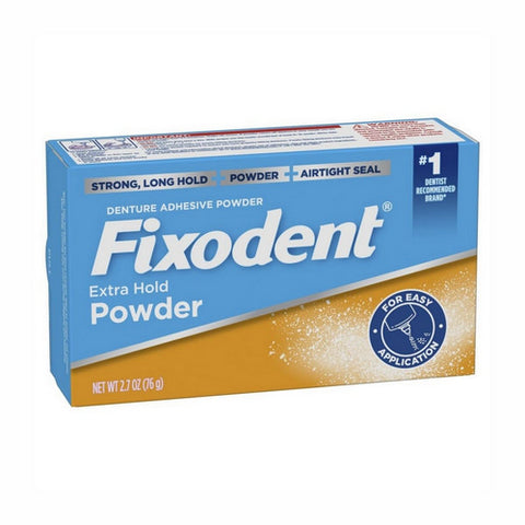 Fixodent, Denture Adhesive Powder, Extra Hold 2.7 Oz