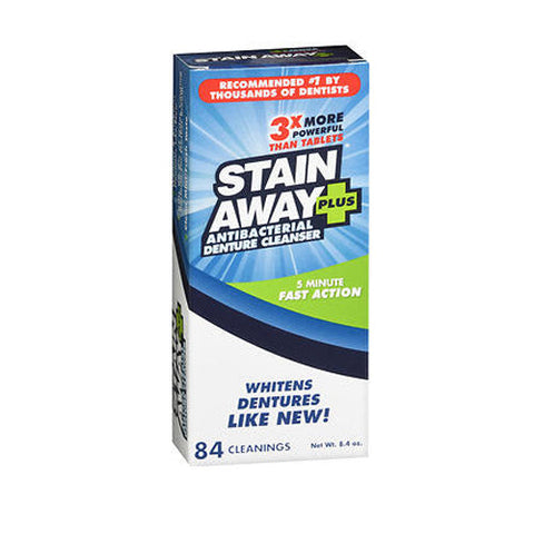 Stain Away, Plus Denture Cleanser, 8.1 oz