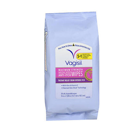 Vagisil, Anti-Itch Medicated Wipes, 20 each