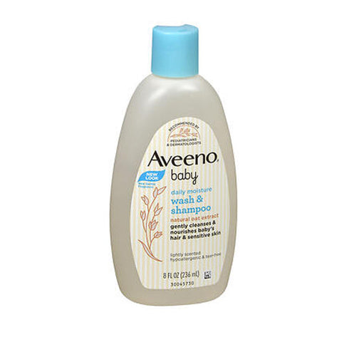 Aveeno, Baby Wash And Shampoo, 8 oz