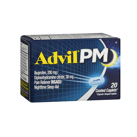 Advil, Pain Reliever And Nighttime Sleep Aid, 20 caplets