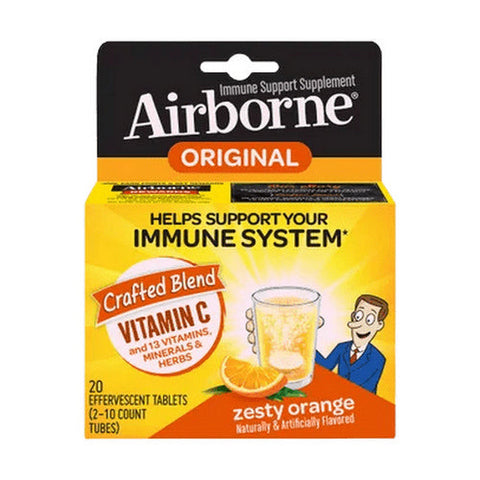 Airborne, Effervescent Health Formula, Orange 10 tabs