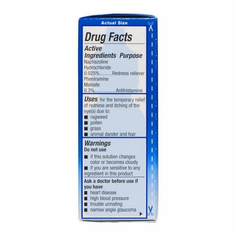 Alcon, Naphcon A Eye Allergy Relief Drops, 15 ml