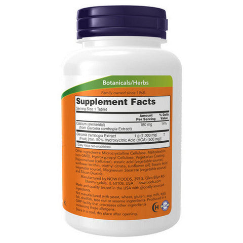Now Foods, Garcinia, 1000 mg, 120 Tab
