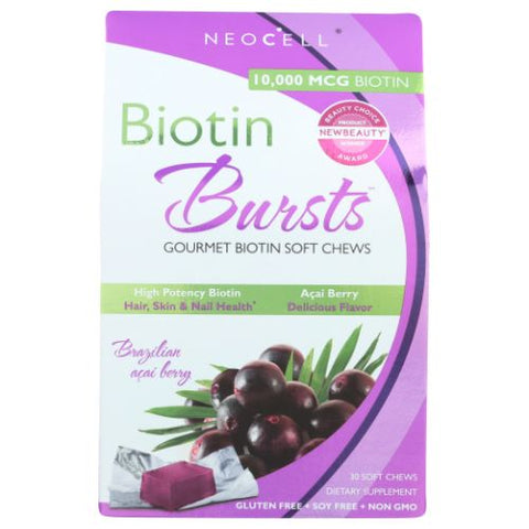 Neocell Laboratories, Biotin Burst Acai, 30 Chews