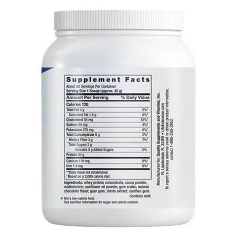 Life Extension, Whey Protein Concentrate Chocolate Flavor, 660 Grams