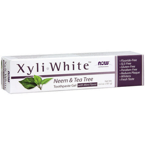 Now Foods, Xyliwhite Neem & Tea Tree Toothpaste, 6.4 Oz